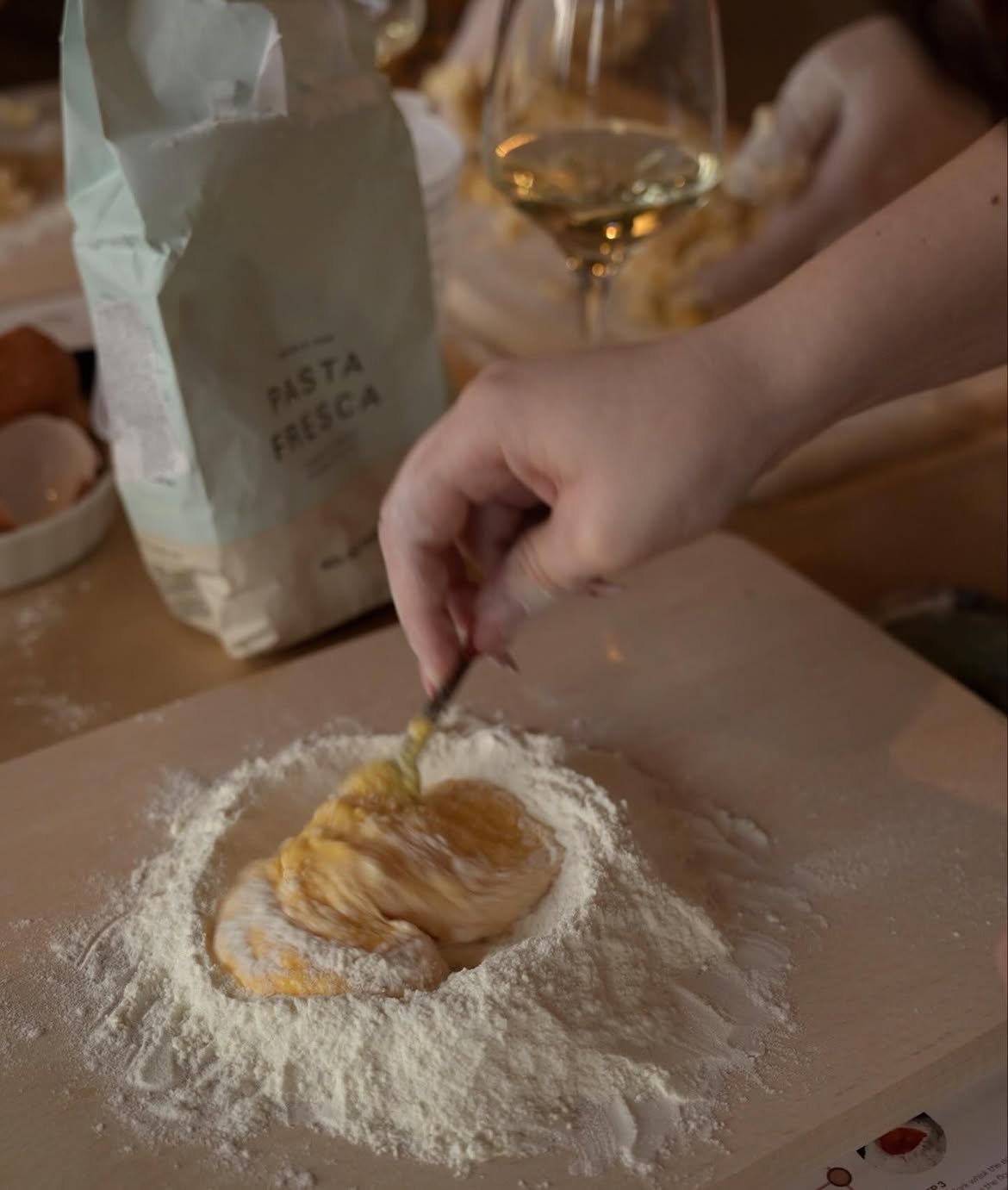 Flour and eggs